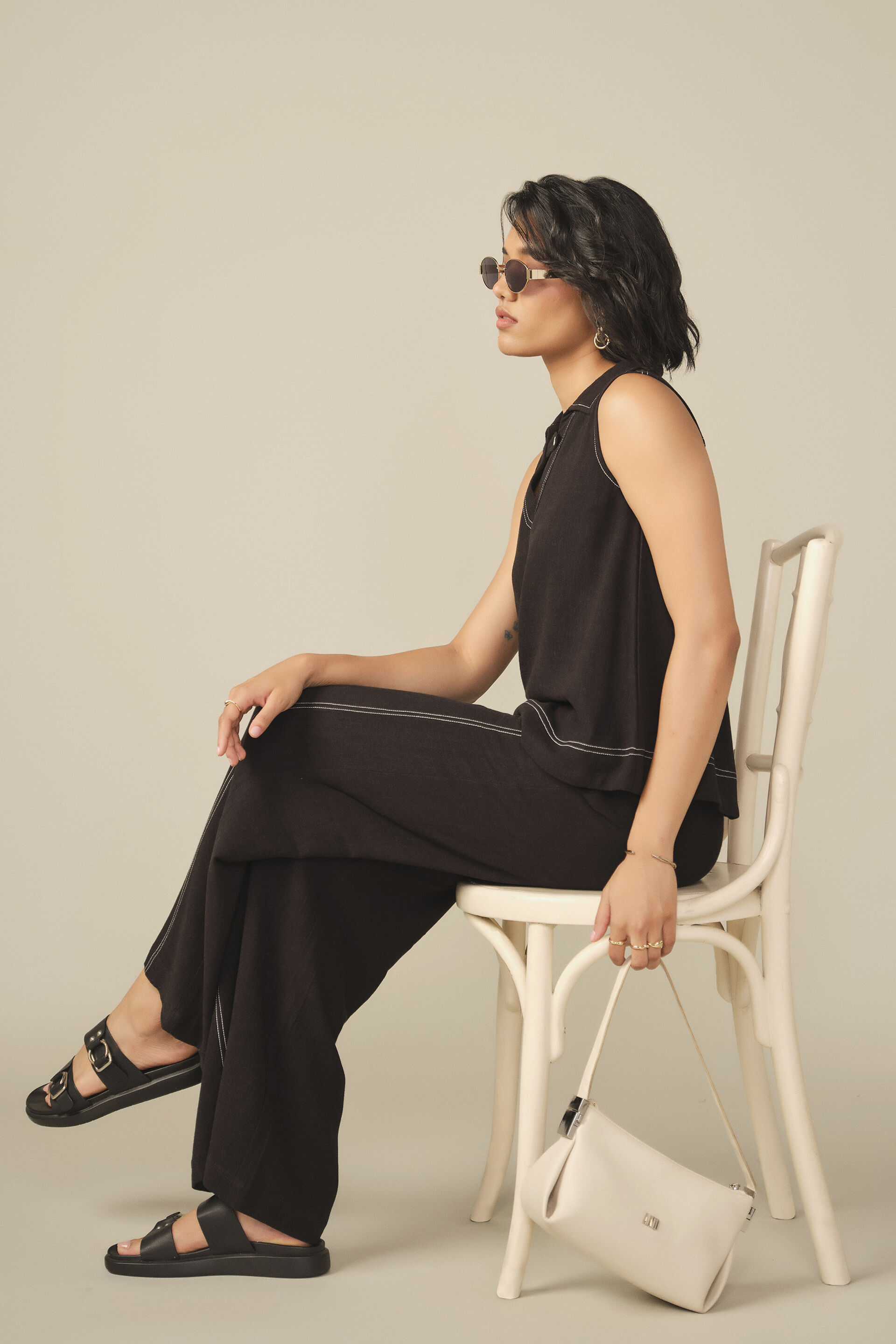 Relaxed Co-ord in Black, Black, image 5